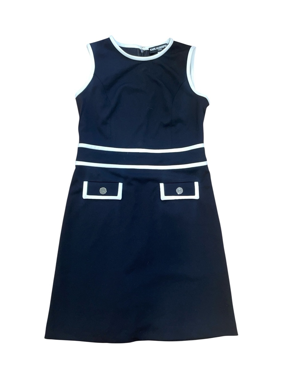Karl lagerfeld black and white mini dress - Picture 2 of 4